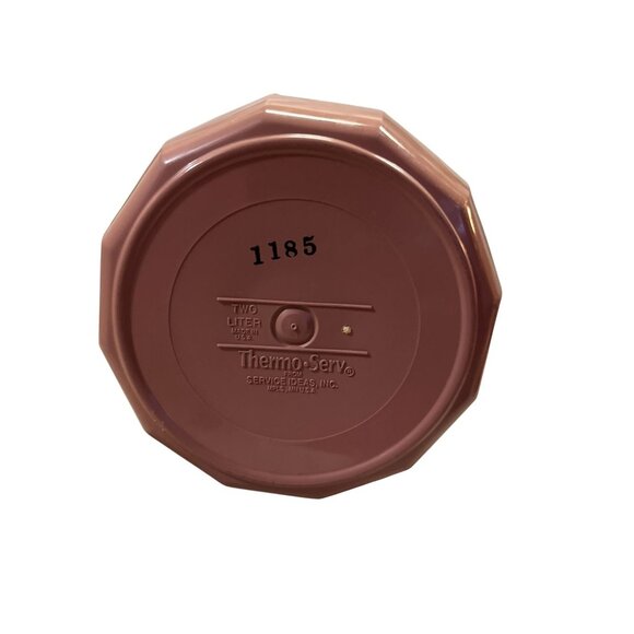 Vintage Mauve Thermo-Serv Carafe 2L USA Made | Insulated Pitcher Hot/Cold - Picture 7 of 12